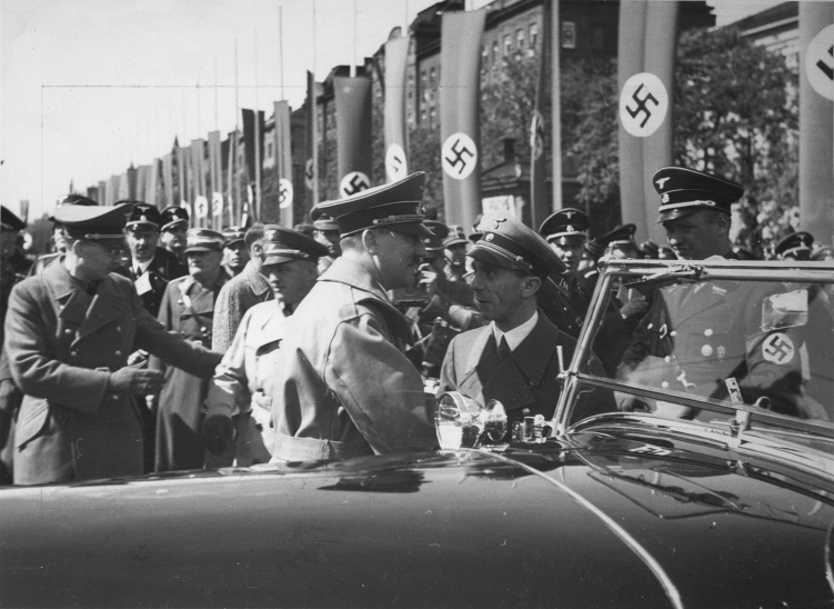 Adolf Hitler and Joseph Goebbels in Vienna